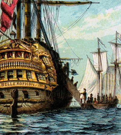 Napoleon In The Bellerophon, 1815 c1850-årene av Unbekannt