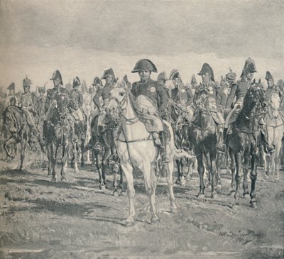 Napoleon og hans stab, 1896 av Unbekannt