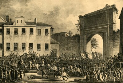 Napoleon går inn i Milano, 14. mai 1796, 1921. av Unbekannt