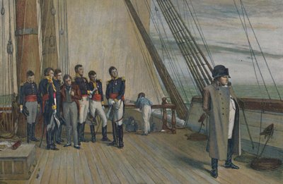 Napoleon om bord på H.M.S. Bellerophon, juli 1815, 1896. av Unbekannt