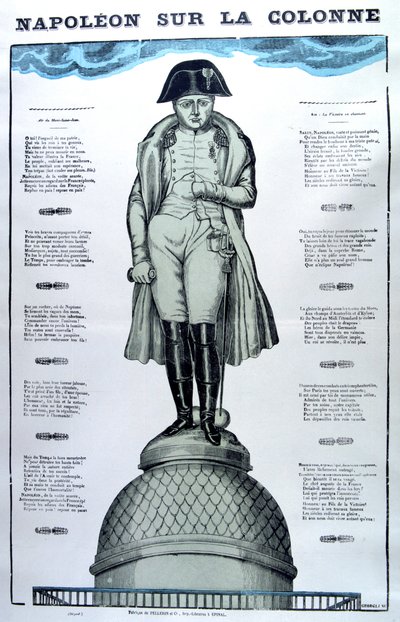Napoleon på søylen, 1800-tallet av Unbekannt