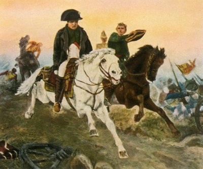 Napoleon på retrett fra Waterloo, 18. juni 1815, 1936. av Unbekannt