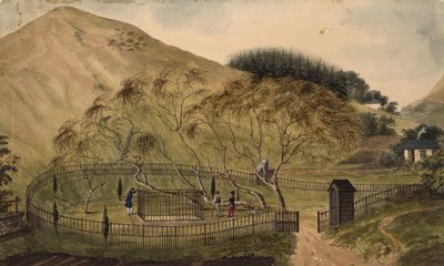 Napoleons gravsted på St. Helena, 1833 av Unbekannt