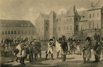 Napoleons avgang fra Fontainebleau, 20. april 1814, 1921. av Unbekannt