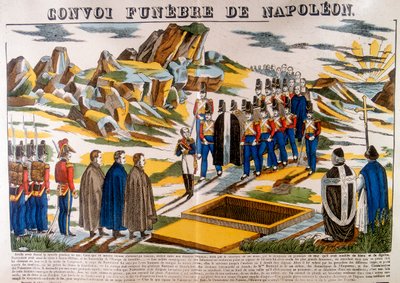 Napoleons begravelsescortege, St. Helena, 1821 1826 av Unbekannt