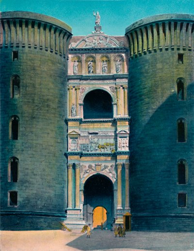 Napoli - Castel Nuovo, Arco DAragona, c1900. av Unbekannt