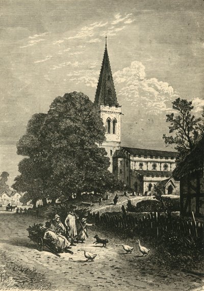 Naseby kirke, 1898. av Unbekannt