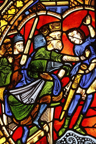 Nasjonalmuseet for franske monumenter. Saint Pierre katedral. Glassmaleri vindu. Fordømmelsen av Saint Paul, Paris, Frankrike av Unbekannt