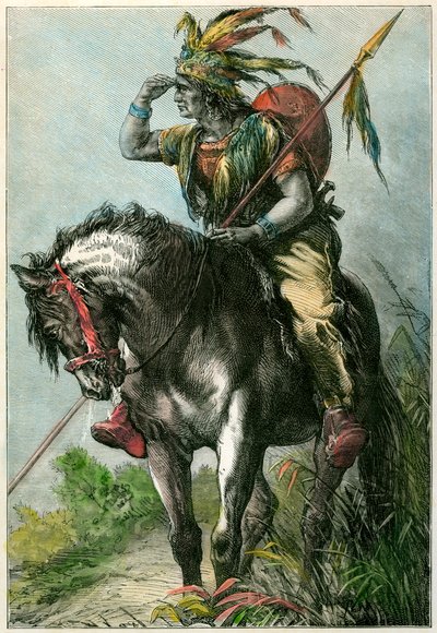 Indianerspeider, c1870 av Unbekannt