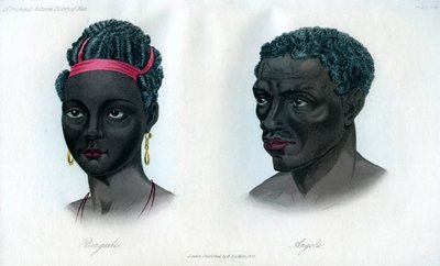 Innfødte i Benguela og Angola, 1848 av Unbekannt