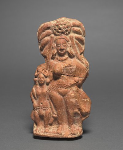 Natur Divinity Yakshi med dverg Hermafroditt, ca. 100 f.Kr. av Unbekannt