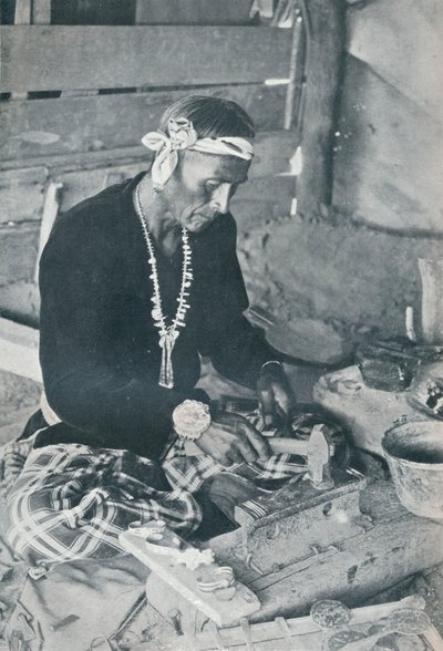 Navajo sølv og turkis smykker, 1931 av Unbekannt