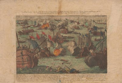 Sjøslag mellom den russiske og osmanske flåten i Svartehavet 28. og 29. juni 1788, 1788. av Unbekannt