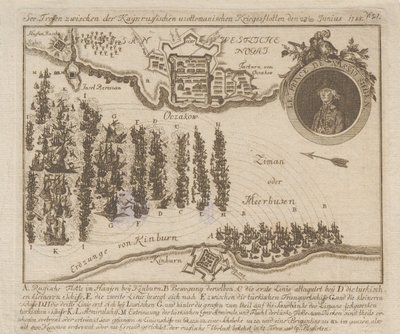 Sjøslag mellom den russiske og osmanske flåten 22. juni 1788, 1788. av Unbekannt