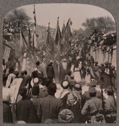 Nebi Musa prosesjon, c1900 av Unbekannt