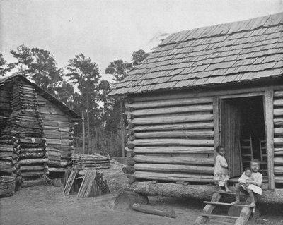 Negro Log Huts, Thomasville, Georgia, USA, c1900. av Unbekannt