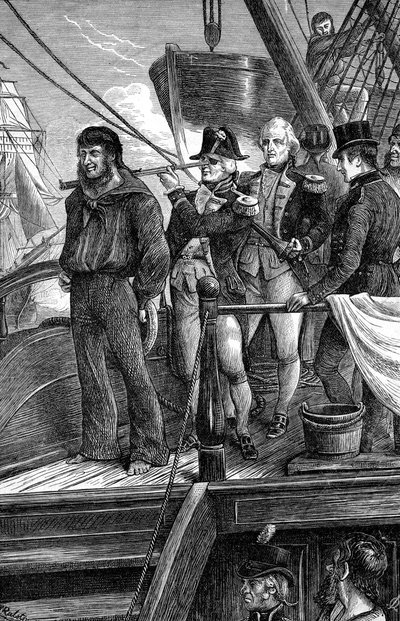 Nelson og signalet, Slaget ved København, 1801 av Unbekannt