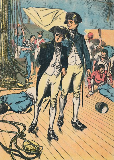 Nelson om seieren ved Trafalgar, c1907 av Unbekannt