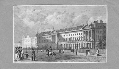 Nyklassisk bygning, 1800-tallet. av Unbekannt