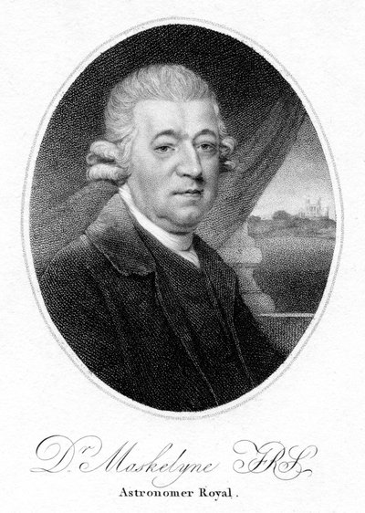 Nevil Maskelyne , engelsk astronom, 1804 av Unbekannt