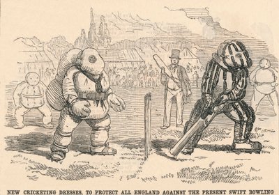 Nye cricketkjoler, for å beskytte hele England mot dagens Swift Bowling, 1854. av Unbekannt