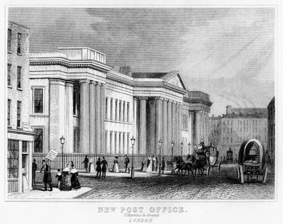 Nytt postkontor, St Martins le Grand, City of London, 1800-tallet av Unbekannt
