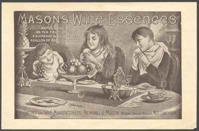Newball and Mason Wine Essences, 1890-tallet av Unbekannt