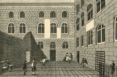 Newgate, Inner Court, 1700-tallet, 1925. av Unbekannt