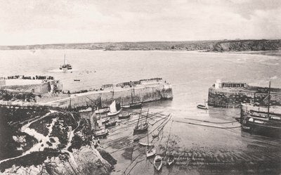 Newquay havn, Newquay, Cornwall, 1908 av Unbekannt