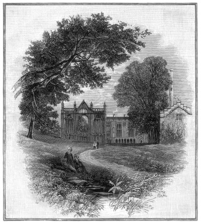 Newstead Abbey, the ancestral home of Lord Byron, 1888 av Unbekannt