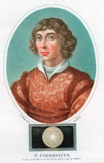 Nicolas Copernicus , polsk astronom, 1802 av Unbekannt