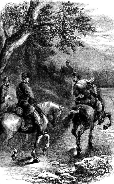 Nattmarsj på Harpers Ferry, Virginia, c1861 c1880 av Unbekannt