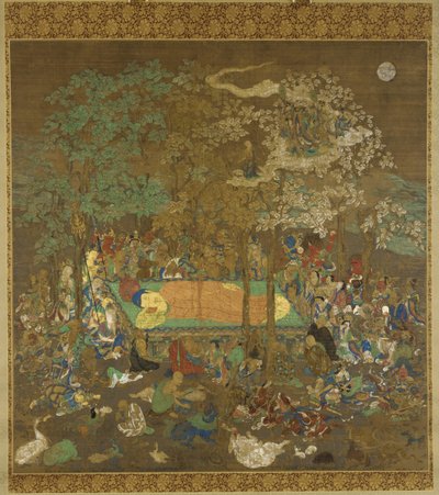 Buddhas Nirvana, tidlig på 1300-tallet av Unbekannt