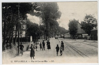 Normandie, Calvados (14), Ouistreham: utsikt over gaten Luc sur Mer i Riva Bella (Riva-Bella) - Postkort sent på 1800-tallet - begynnelsen av 1900-tallet av Unbekannt