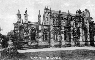 Nordfronten, Rosslyn Chapel, Midlothian, Skottland, 1900-tallet av Unbekannt