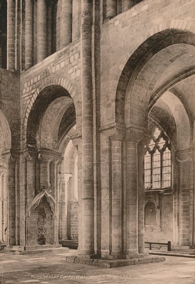 Nord transept av Winchester Cathedral, Hampshire, tidlig på 1900-tallet av Unbekannt