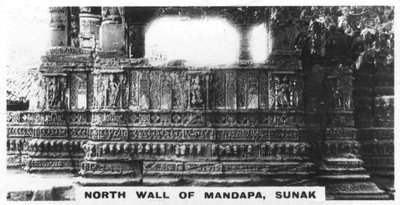 Nordveggen til Mandapa, Sunak, India, c1925 av Unbekannt