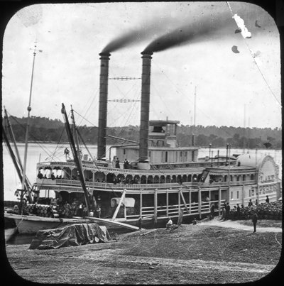 Northern Line Packet Company paddle steamer Lake Superior, USA, c1870s av Unbekannt