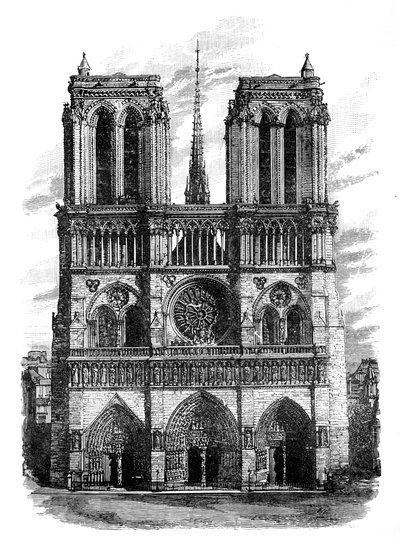 Notre Dame, Paris, c1888 av Unbekannt