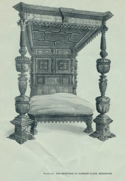 Eik sengested på Cumnor Place, Berkshire, 1915 av Unbekannt