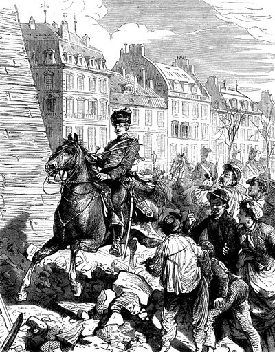 Okkupasjon av Paris av tyskerne etter den fransk-prøyssiske krigen, februar 1871 c1880 av Unbekannt