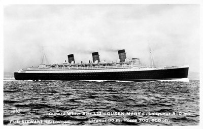 Oceanliner RMS Queen Mary, 1900-tallet av Unbekannt