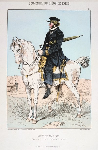 Sjøoffiser, beleiring av Paris, 1870-1871 av Unbekannt