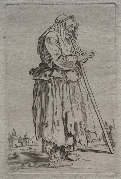 Gammel tiggerkvinne, 1600-tallet. av Unbekannt