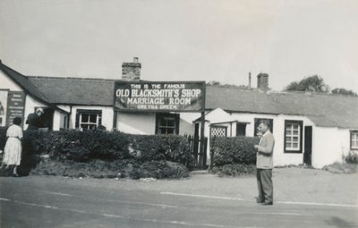 Old Blacksmiths Shop and Marriage Room, Gretna Green, Skottland, 1940-tallet av Unbekannt