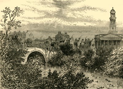Alte Brücke über den See, Regents Park, 1847, um 1876 von Unbekannt