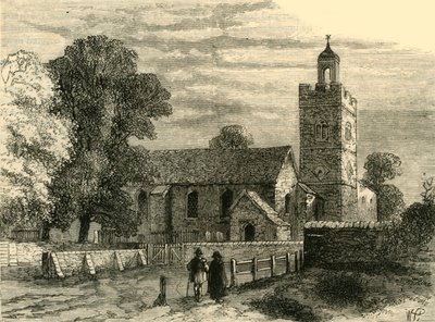 Old Camberwell Church i 1750, c1878. av Unbekannt