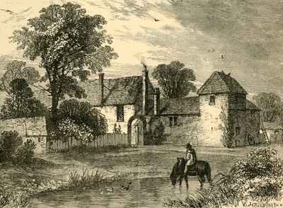Gammel krittgård i 1730, c1876. av Unbekannt