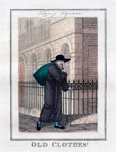 Gamle klær!, Fitzroy Square, London, 1805 av Unbekannt