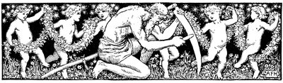 Old Father Time skjerper ljåen sin, 1891 av Unbekannt